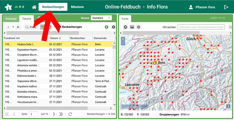 Image observation Carnet en ligne